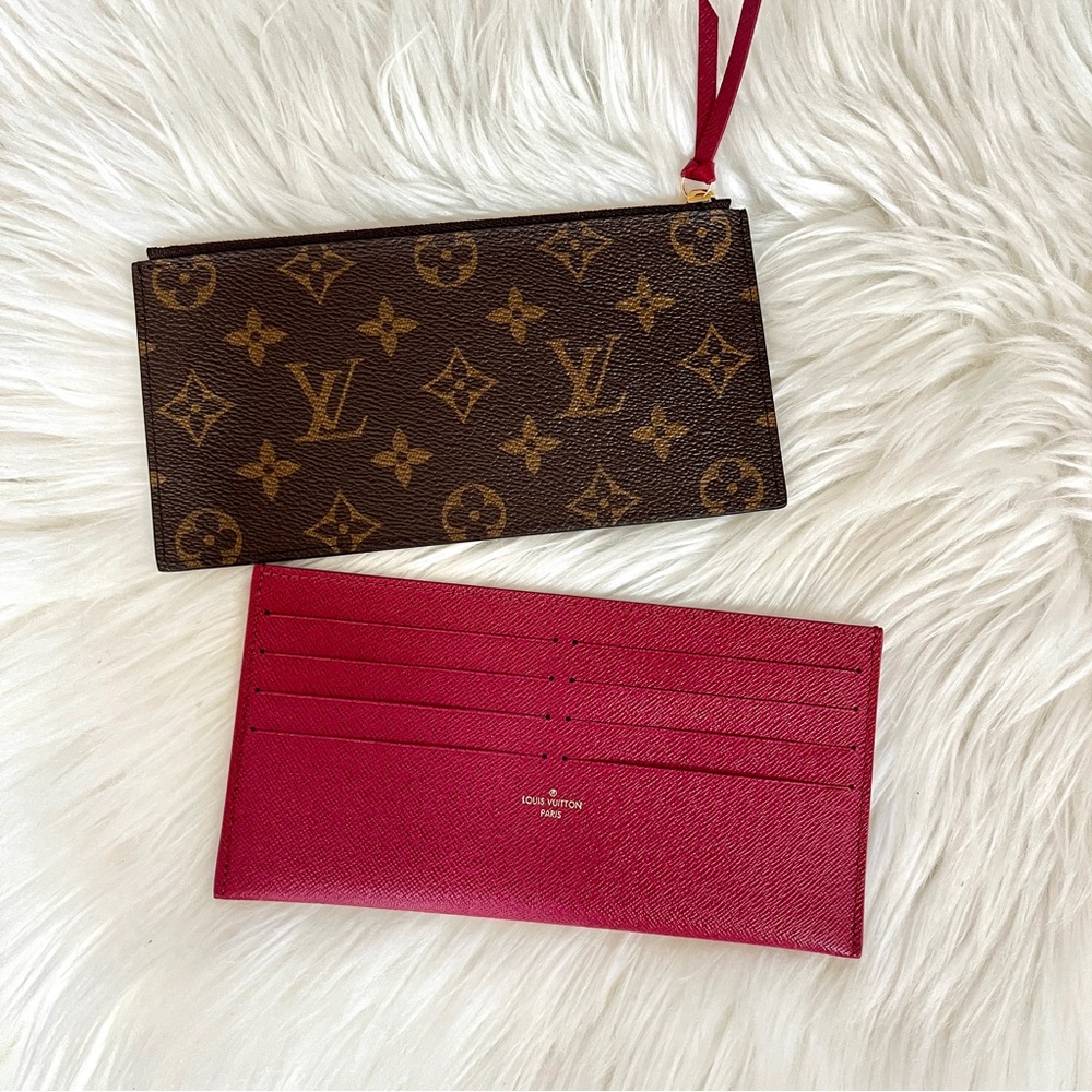 New, Authentic Louis Vuitton Felicie Zip Insert and Cardholder Insert